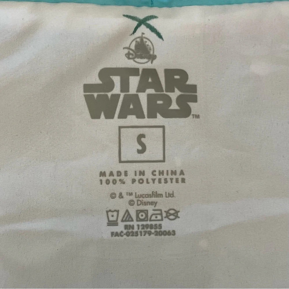 New Disney Parks Star Wars Windbreaker Jacket Size Small Striped Logo Red Blue - Picture 5 of 11